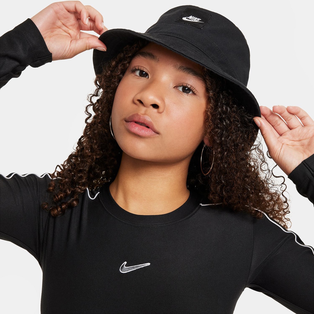 T-shirt de Menina CRP SW Preto / Branco-3