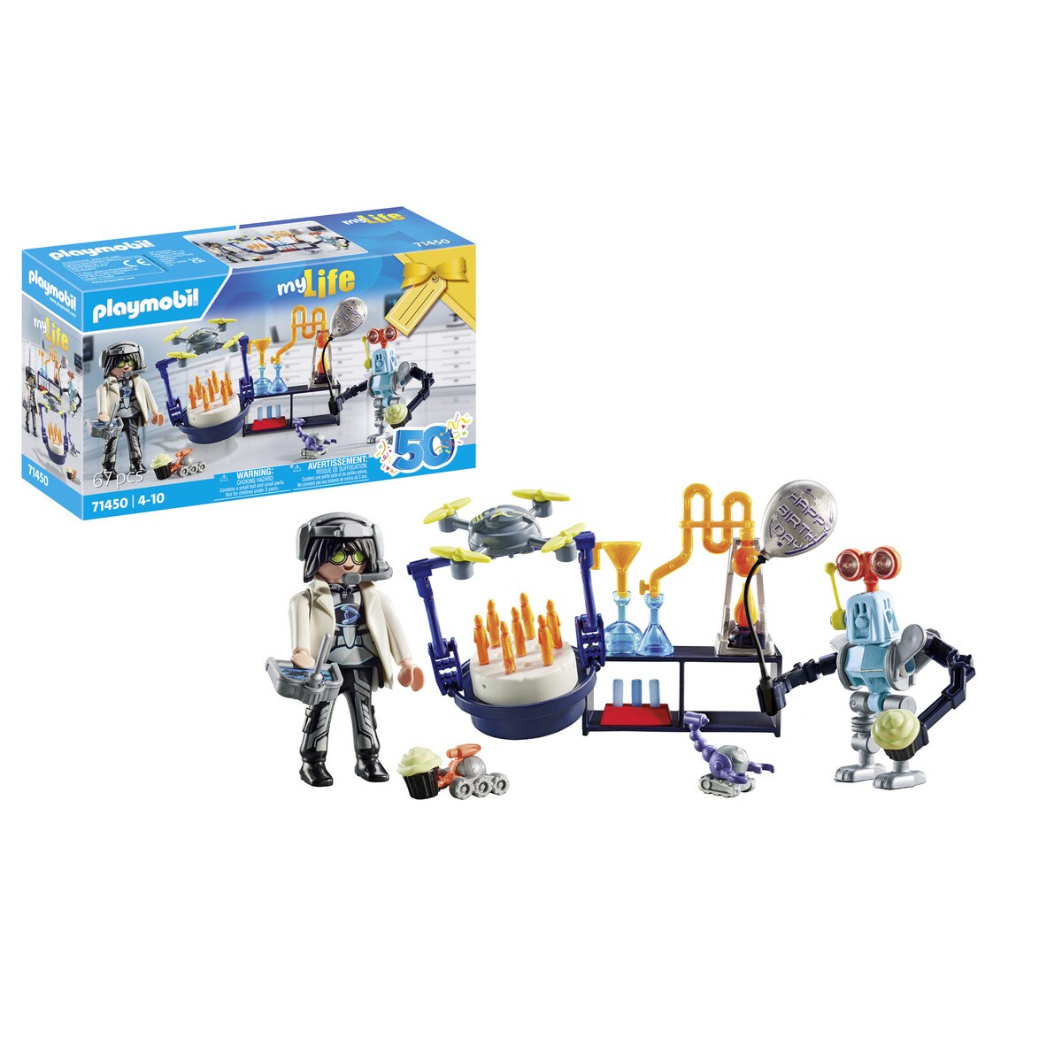 PLAYMOBIL 6844 – Dottore Bios E Robot Con Visore Hi-tech, Giocattolo Per Bambini 4+