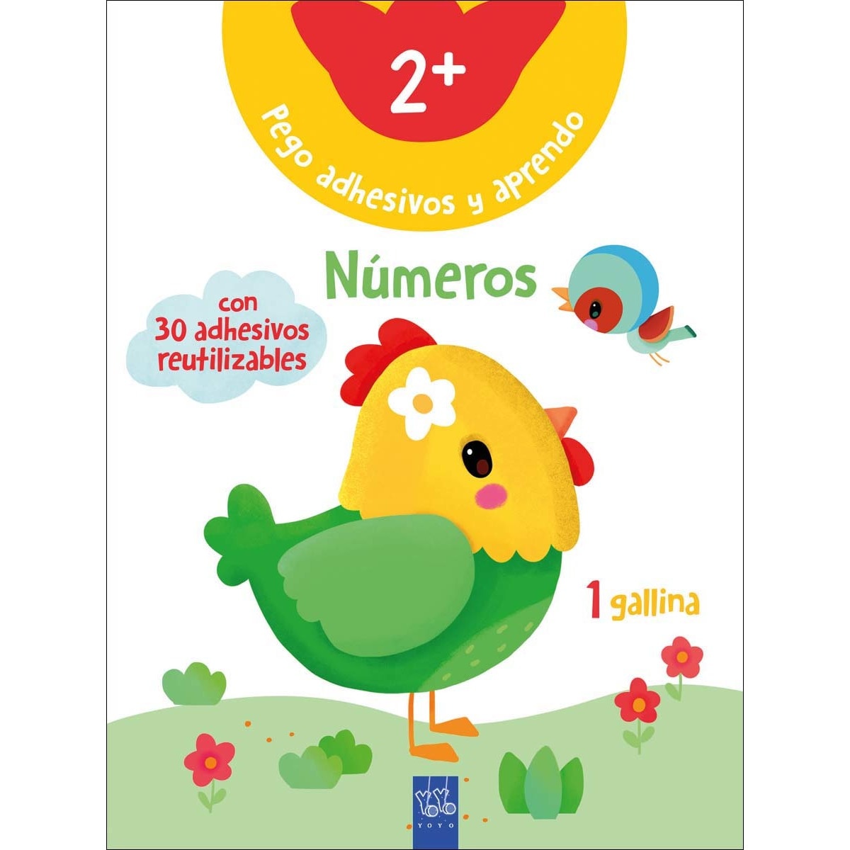 Pego adhesivos y aprendo. Números +2 1