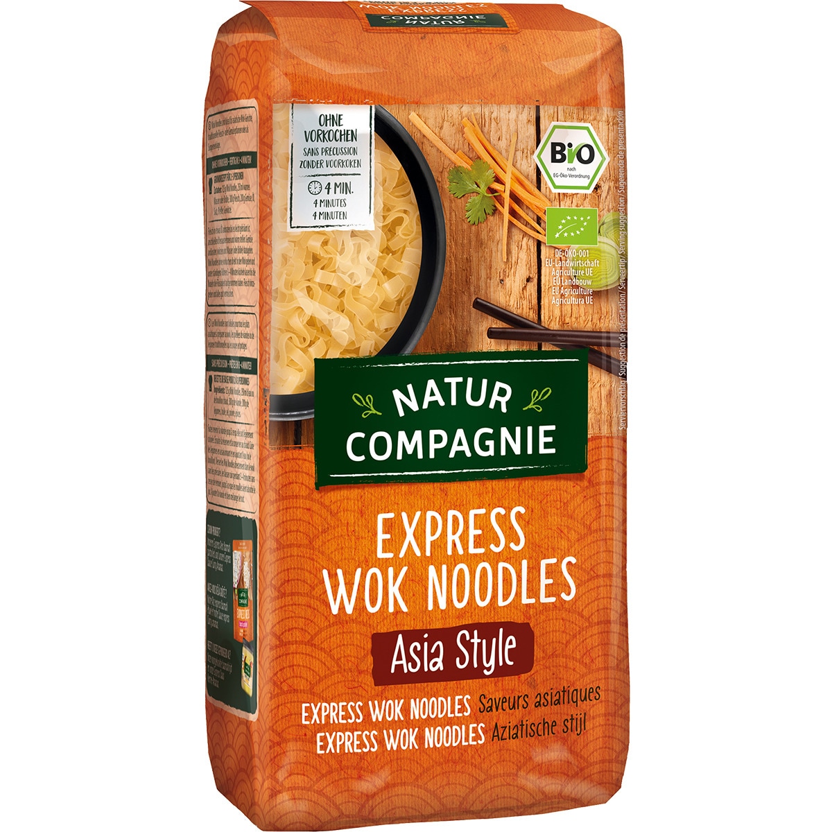 Noodles wok express estilo Asia ecológicos unidad 250 g