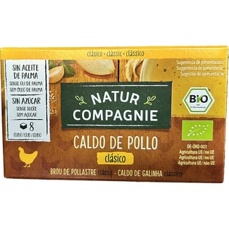 caldo de pollo ecológico en pastillas sin aceite de palma caja 88 g - Natur Compagnie