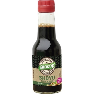 salsa de soja suave Shoyu ecológica frasco 140 ml - Biocop