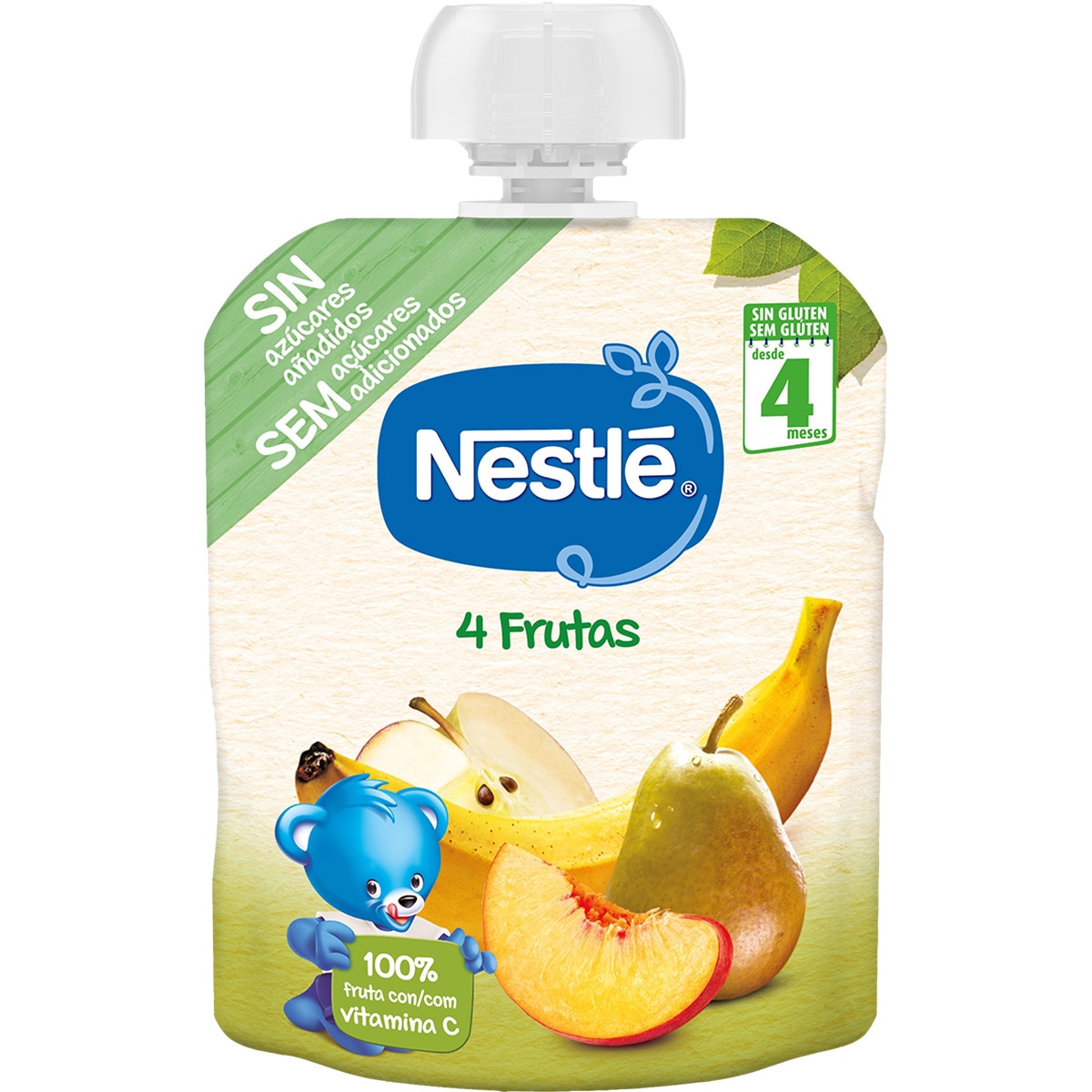4 Frutas sin gluten desde 4 meses bolsita 90 g