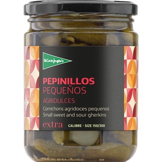 pepinillos pequeños agridulces envase 225 g neto escurrido - El Corte Ingles