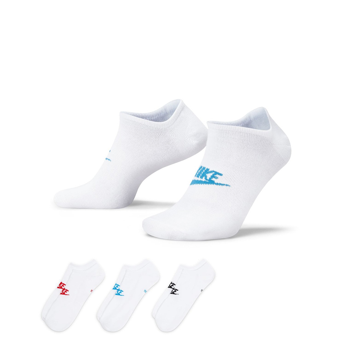 Pack de 3 Pares de Meias Sportswear Everyday Essential No-Show Multicolor-3