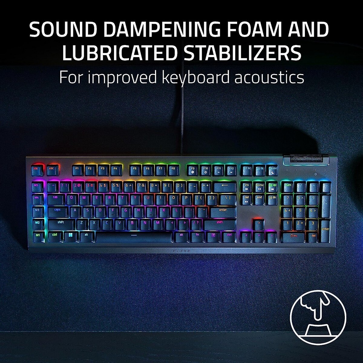 Teclado Mecânico Razer BlackWidow V4 X RGB PT Yellow Switch 2