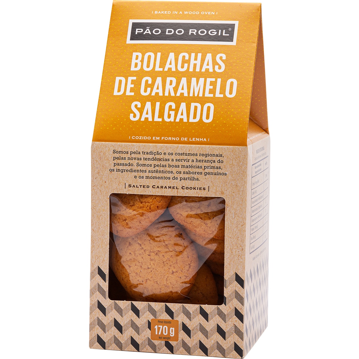Bolachas de Caramelo Salgado embalagem 170 g