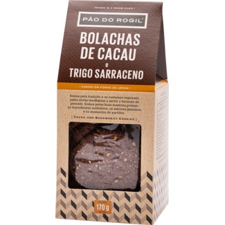 Bolachas de Cacau e Trigo Sarraceno embalagem 170 g - Pão Do Rogil