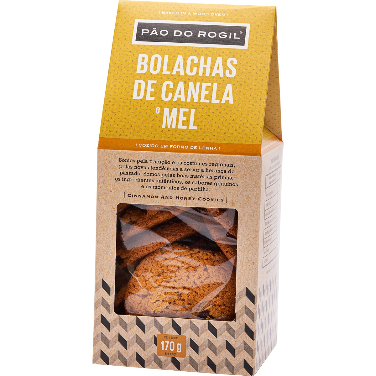 Bolachas de Canela e Mel embalagem 170 g