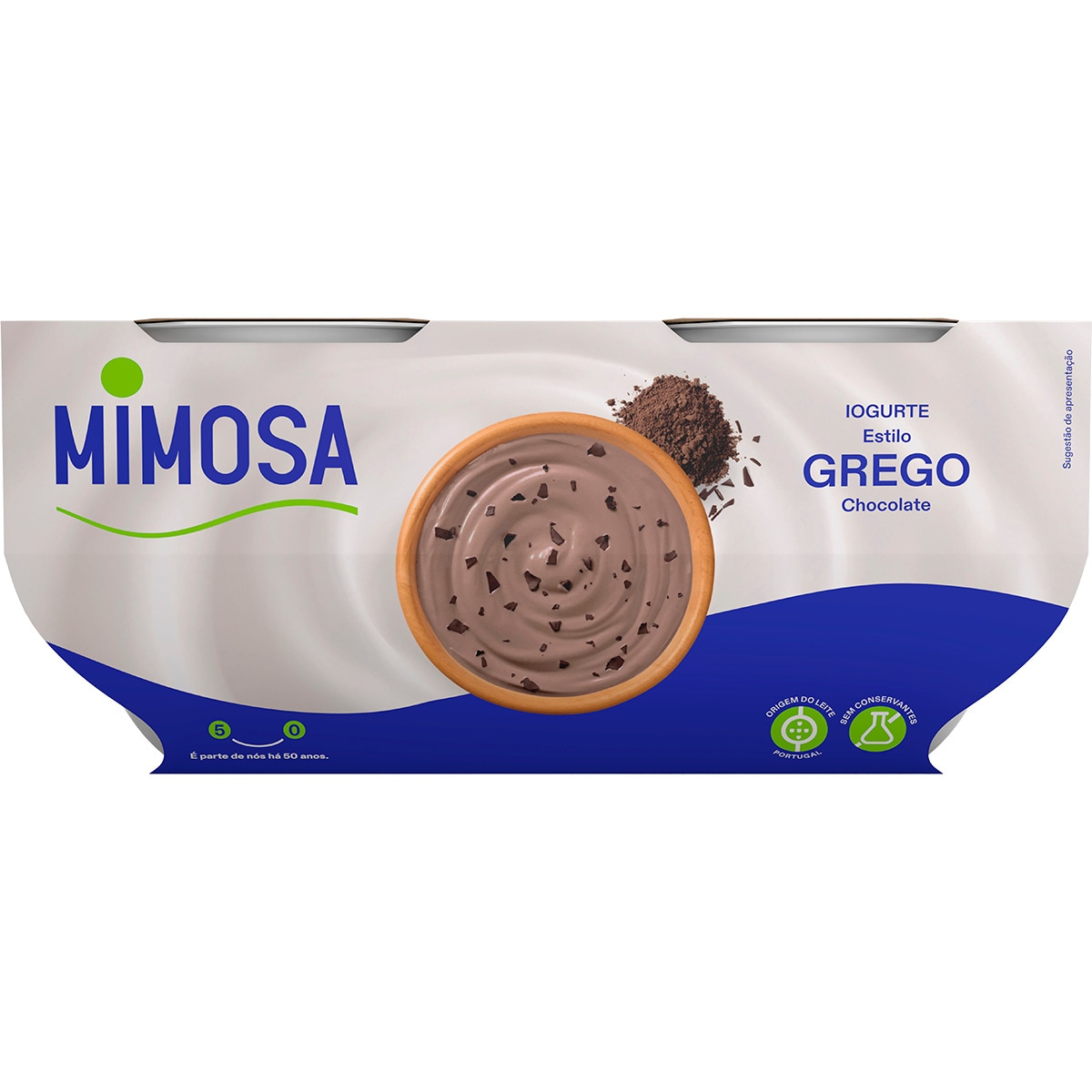 Iogurte Grego Chocolate Pack 4 embalagem 110 g