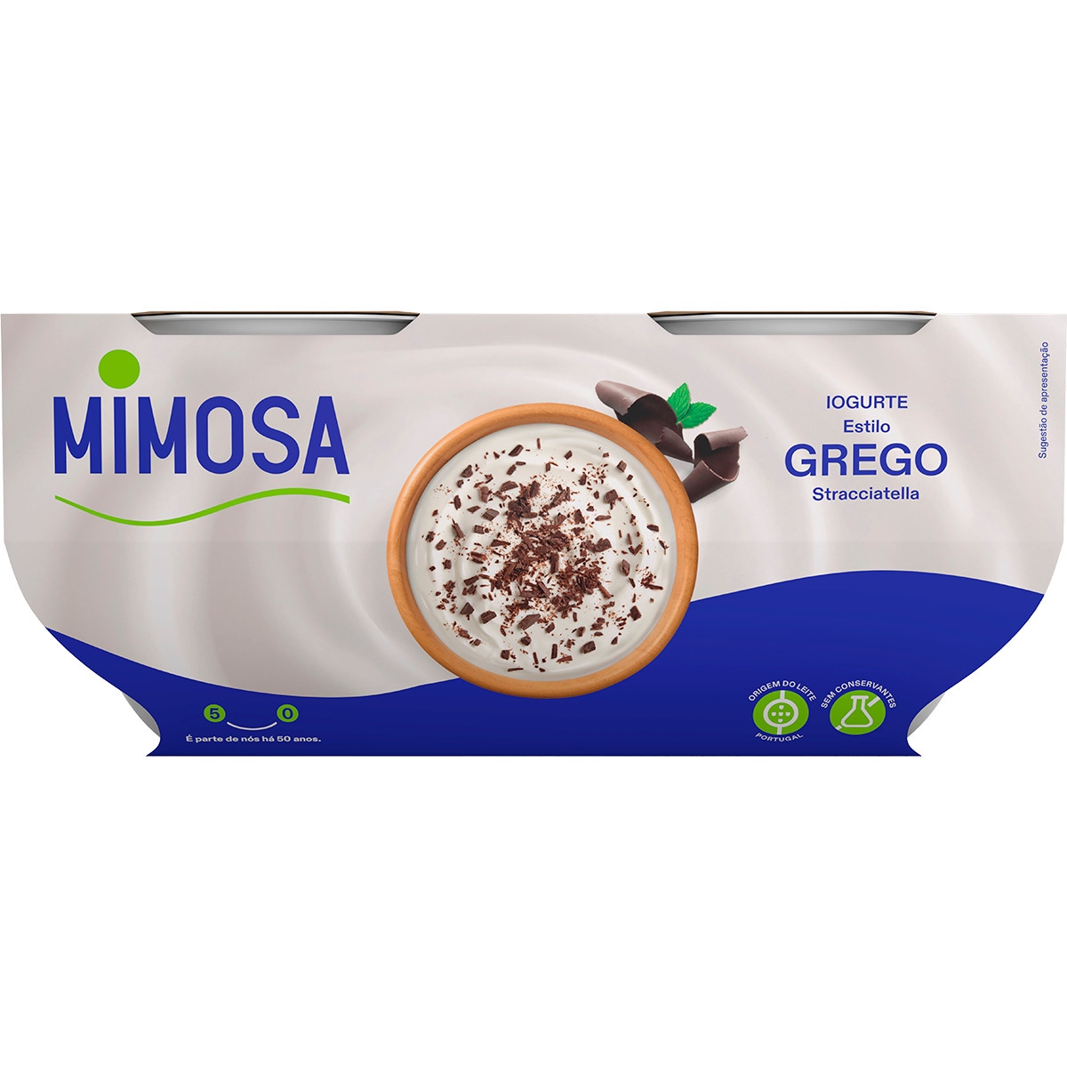Iogurte Grego Stracciatella Pack 4 embalagem 110 g