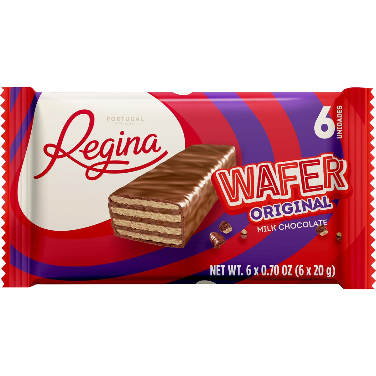 Bolachas Wafer Multipack embalagem 120 g
