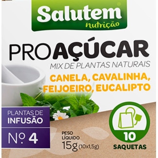 Infusão Proaçúcar embalagem 10 saquetas - Salutem