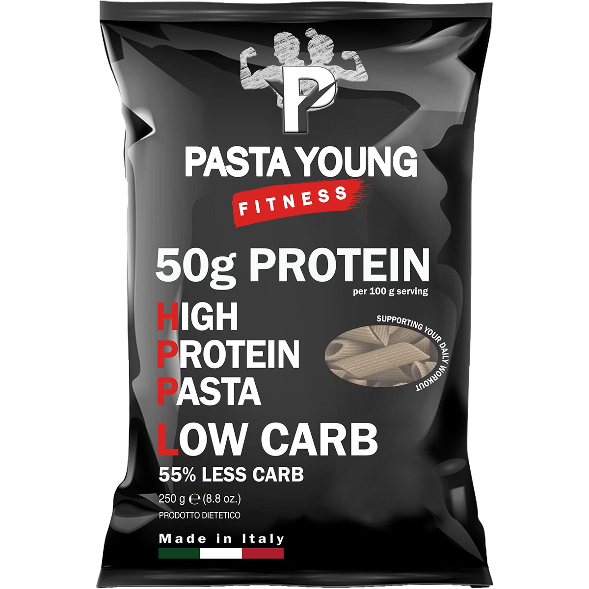 Massa Penne 55% Proteína embalagem 250 g
