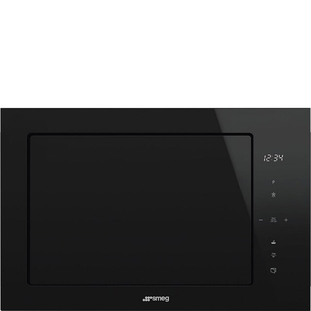 Imagem 0 de Micro-ondas com Grill Encastrável Smeg Dolce Stil Novo FMI625CN de 900 W e de 25 Litros - Preto