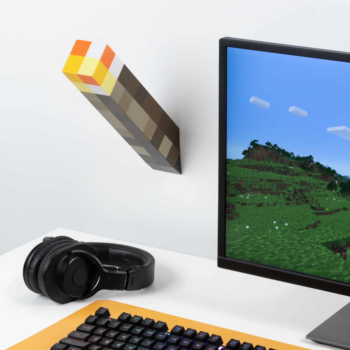Lámpara 3D Antorcha para mesa/pared Minecraft Paladone 3