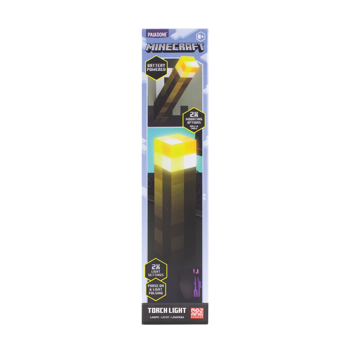 Lámpara 3D Antorcha para mesa/pared Minecraft Paladone 6