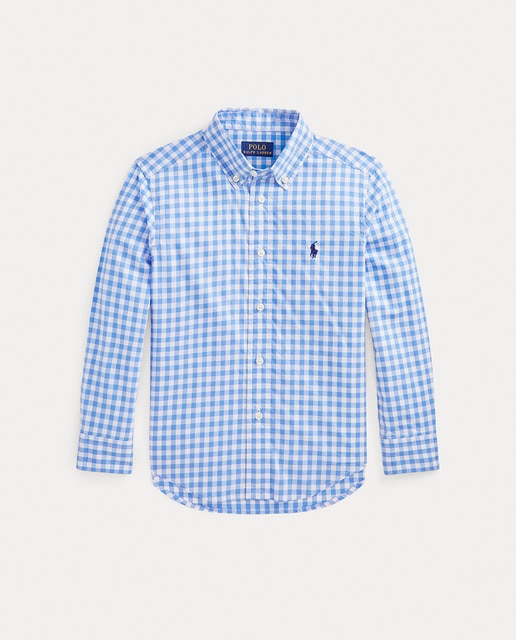 Imagen 0 de Camisa de niño de algodón de cuadros