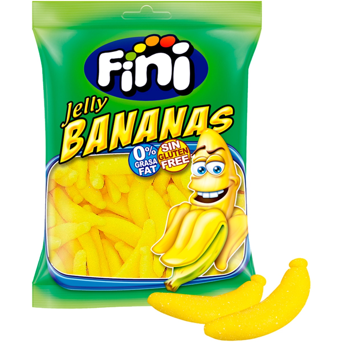 Gomas de Banana sem Glúten embalagem 90 g