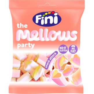 Gomas Party Mix Mellows sem Glúten embalagem 80 g - Fini