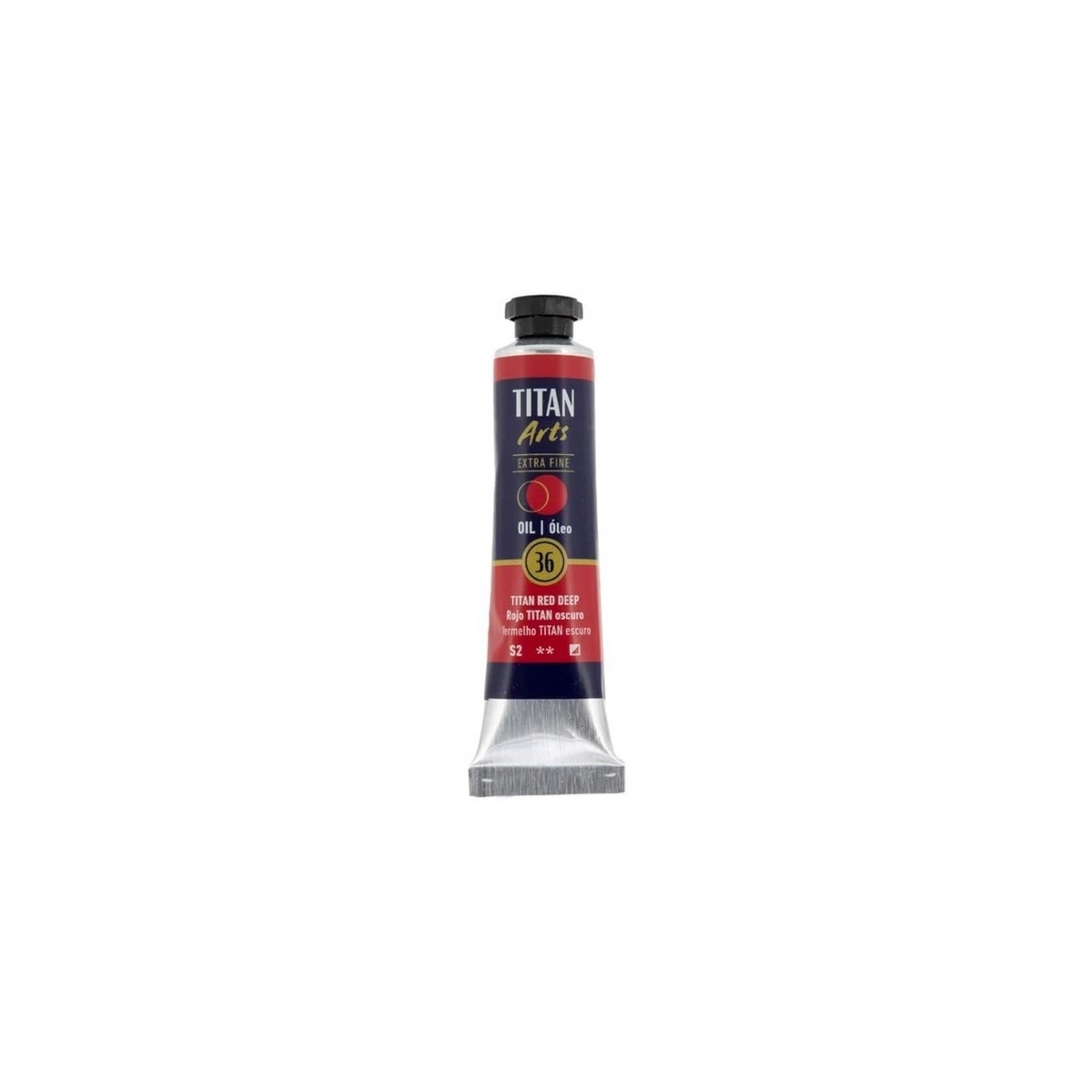 Tubo de Tinta de Óleo Extra Fine Arts - 20 ml - Vermelho Titã-Escuro Vermelho-escuro-1
