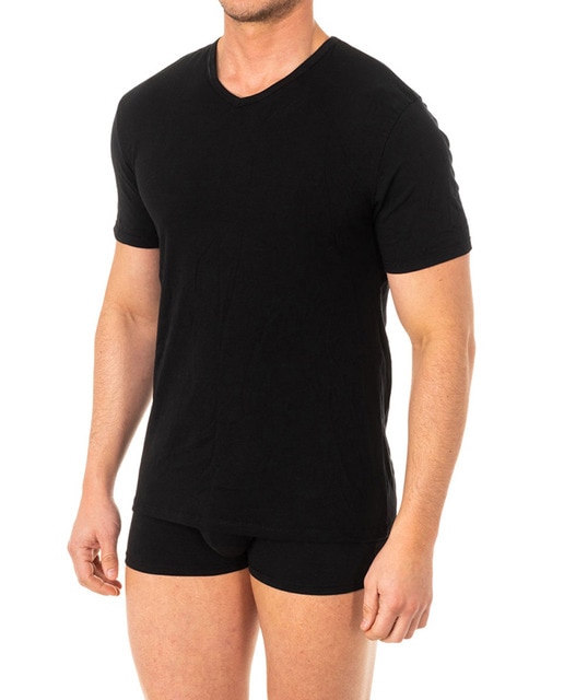 Imagen 0 de Camiseta manga corta cuello en pico A040X hombre