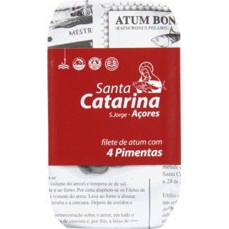 Filetes de Atum com 4 Pimentas lata 120 g - Santa Catarina