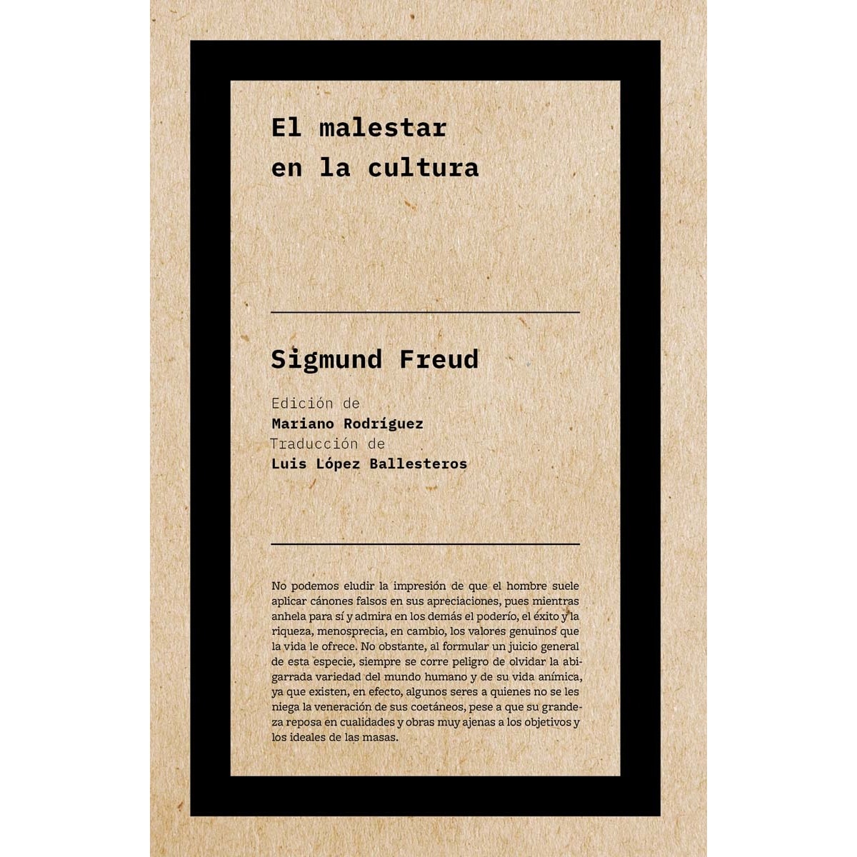 El malestar en la cultura (Capa mole com abas) 1