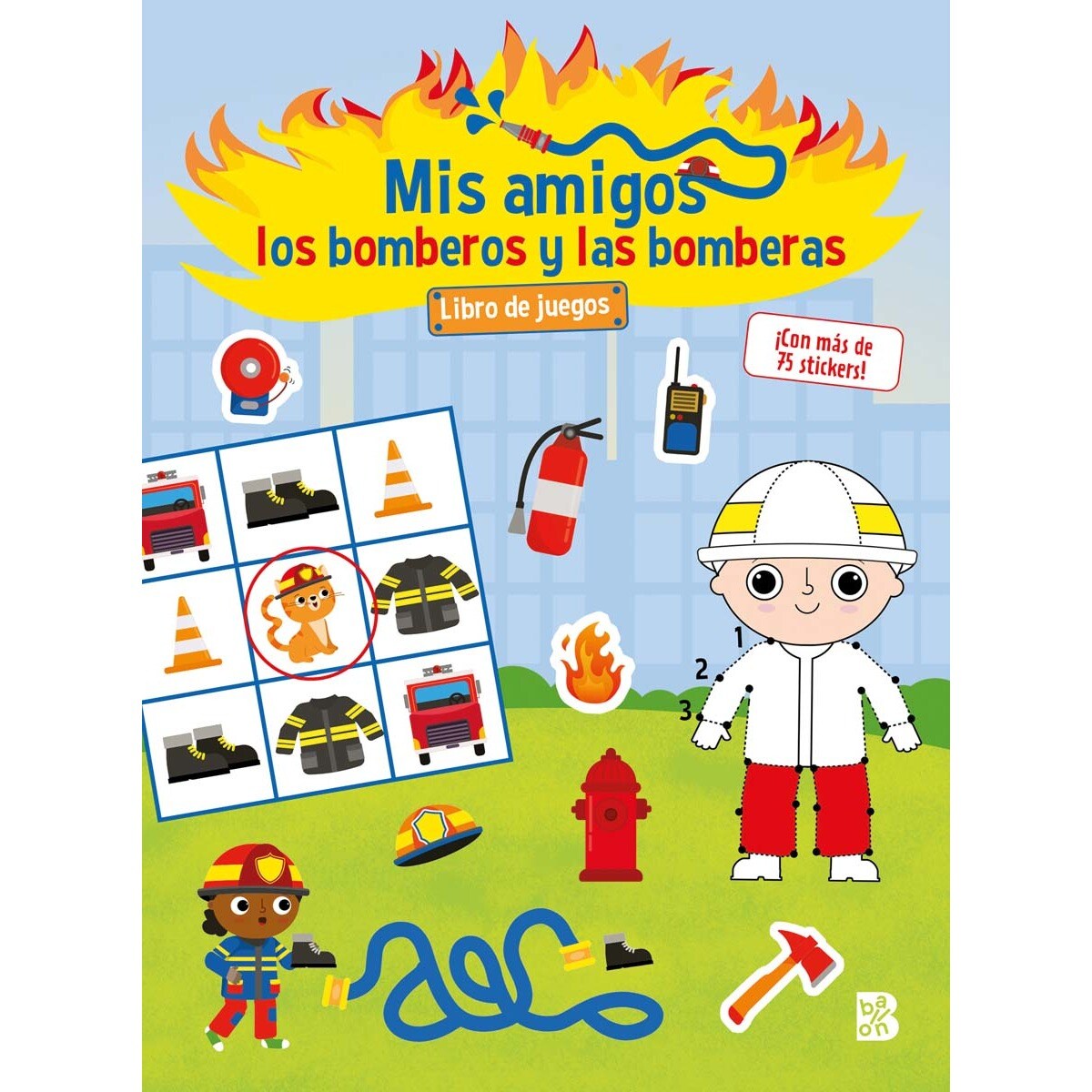 MIS AMIGOS LOS BOMBEROS Y LAS BOMBERAS-LIBRO DE JUEGOS (Capa mole) 1