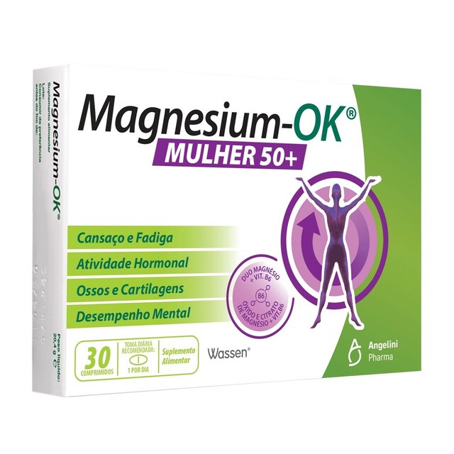 Imagem 0 de Suplemento Alimentar Magnesium-OK Mulher 50+ - 30 Comp.
