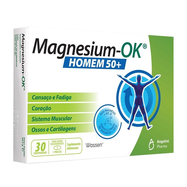 Imagem 0 de Suplemento Alimentar Magnesium-OK Homem 50+ - 30 Comp.