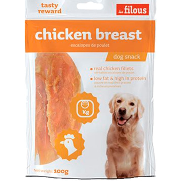 Snack para Cão Peito de Galinha embalagem 100 g