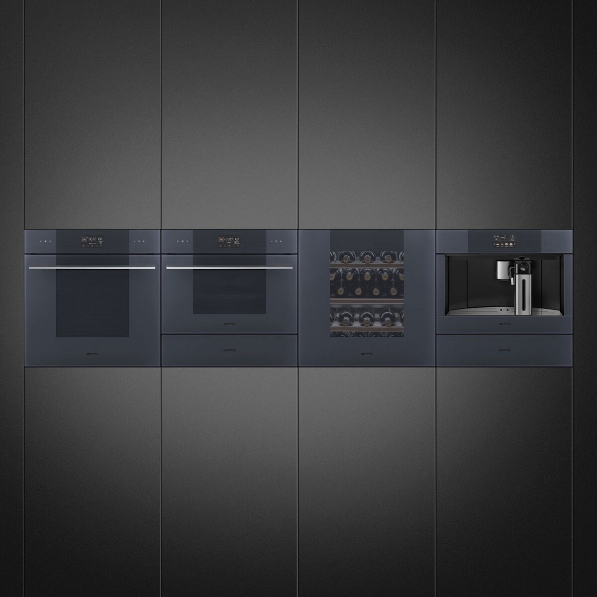 Gaveta de Aquecimento Encastrável Smeg Linea CPRT115G de 15 cm de Altura - Neptune Grey 4