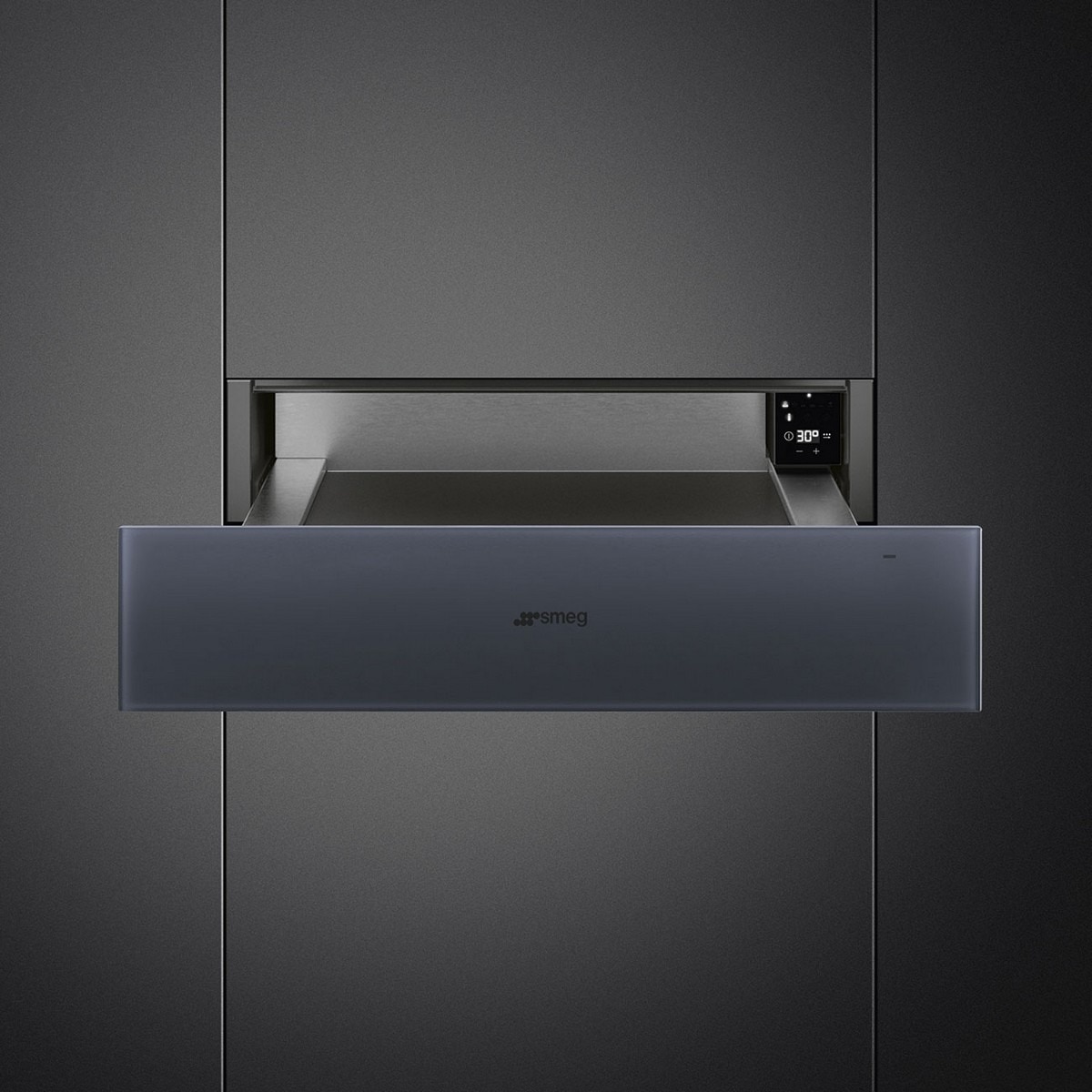 Gaveta de Aquecimento Encastrável Smeg Linea CPRT115G de 15 cm de Altura - Neptune Grey 3
