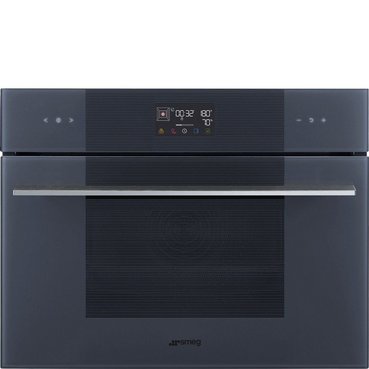 Forno Galileo Steam100 Smeg Linea SO4102S3G Combinado com Vaporeira VaporClean de 41 Litros - Neptune Grey 1