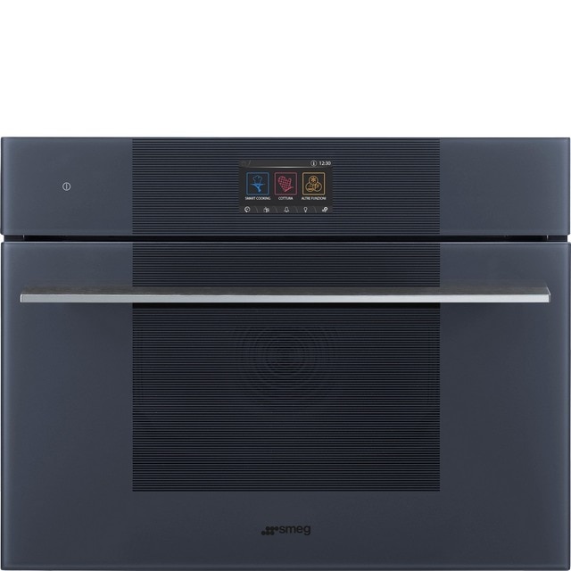 Imagem 0 de Forno Galileo SpeedWave Smeg Linea SO4104M2PG VaporClean e Micro-ondas de 40 Litros - Neptune Grey