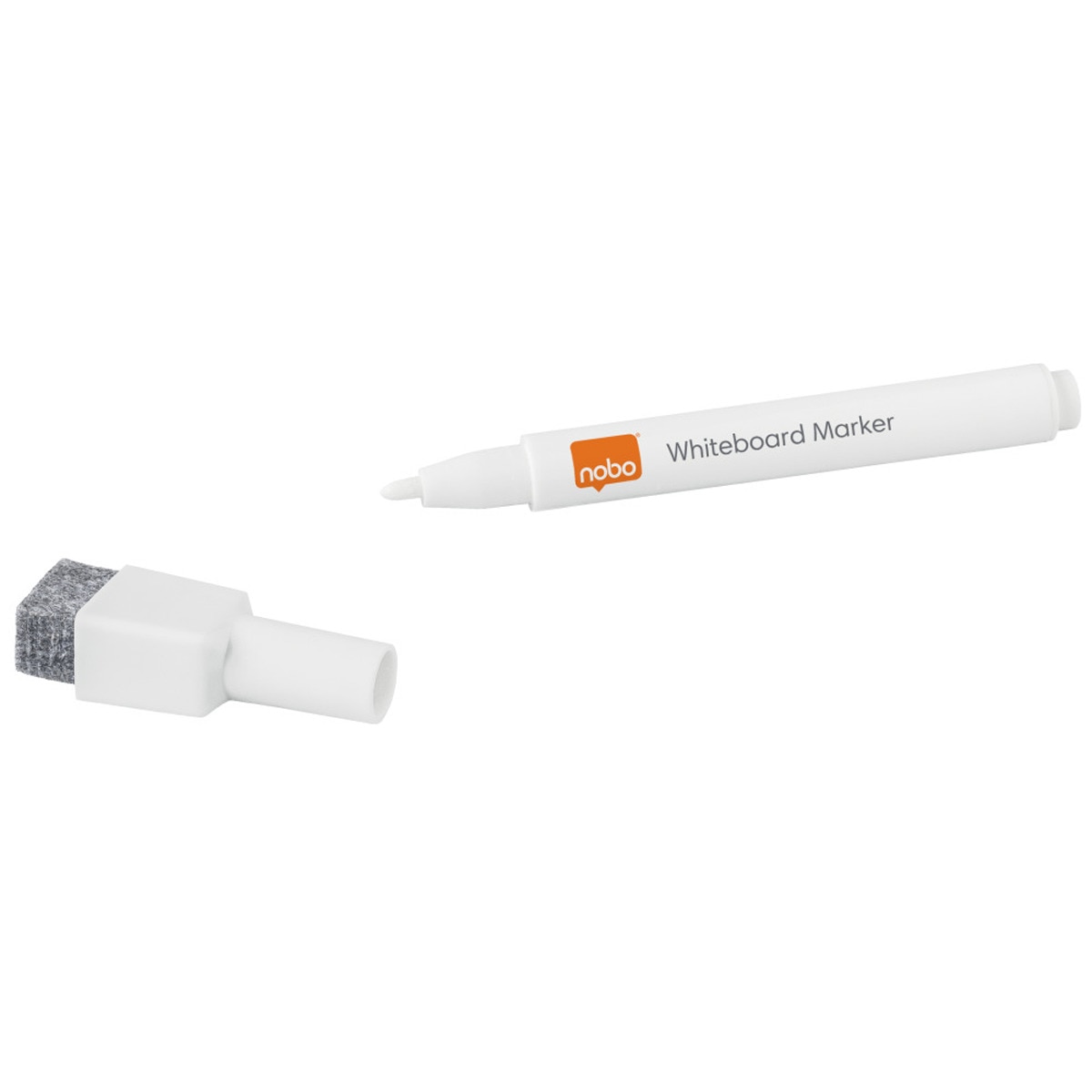Mini marcador de apagar a seco para quadro branco de vidro Nobo (Embalagem 6) branco 1