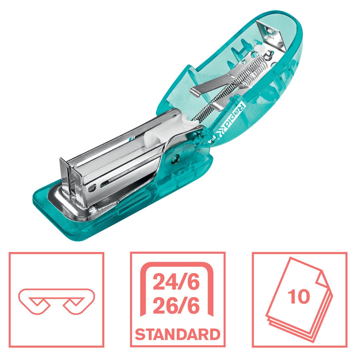 Mini Agrafador Mod. F4 Colour'Breeze (Blister) - Azul Azul-2