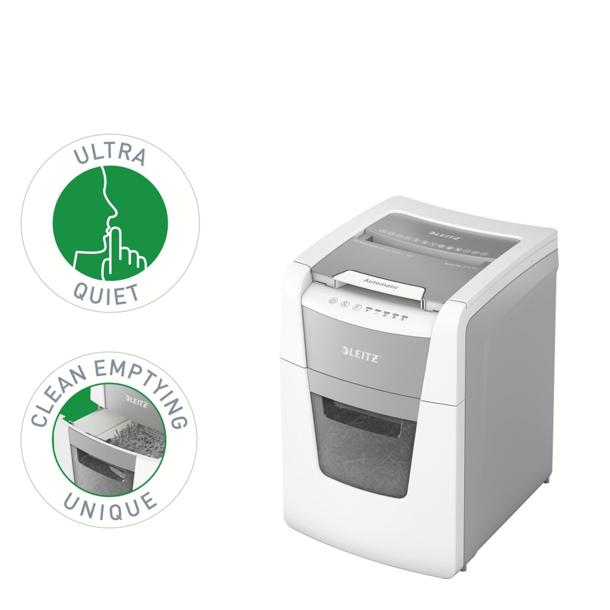Destruidora de Papel IQ Auto+ para Escritório Pequeno 100 P4, Alimentação Automática - Branco 2