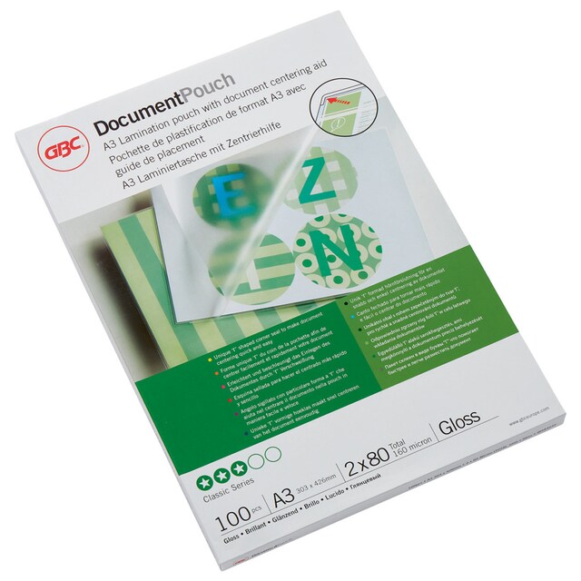 Imagen 0 de Carteras GBC DIN A3 (303X426) 2X80 mic. (Caja 100)