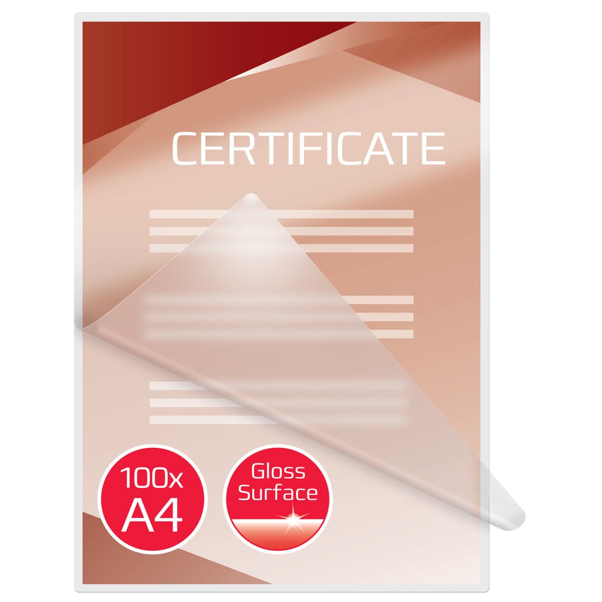 Portfólios GBC DIN A4 (216X303) 2X80 mic. (Caixa 100) Transparente-6