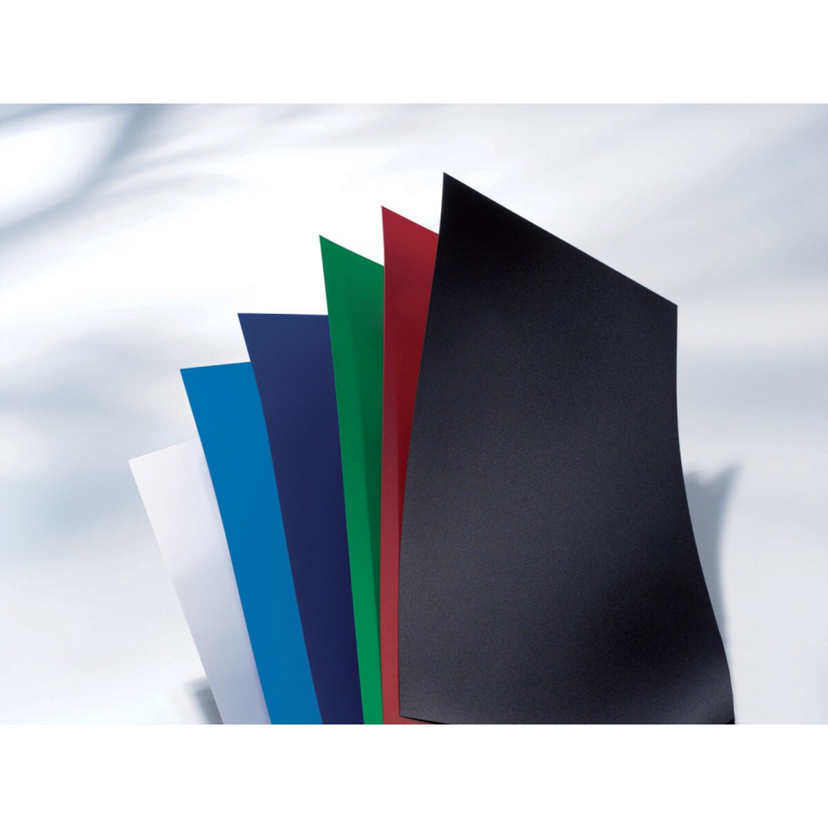 Capa PP POLYCOVER opaca GBC 300 mícrons DIN A4 (Embalagem 100), preta Preto-2