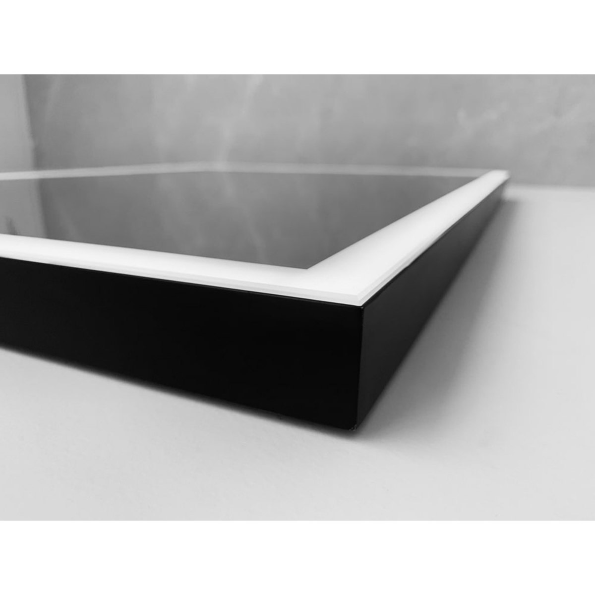 Espejo de baño rectangular con luz frontal Suiza Ledimex Negro-2