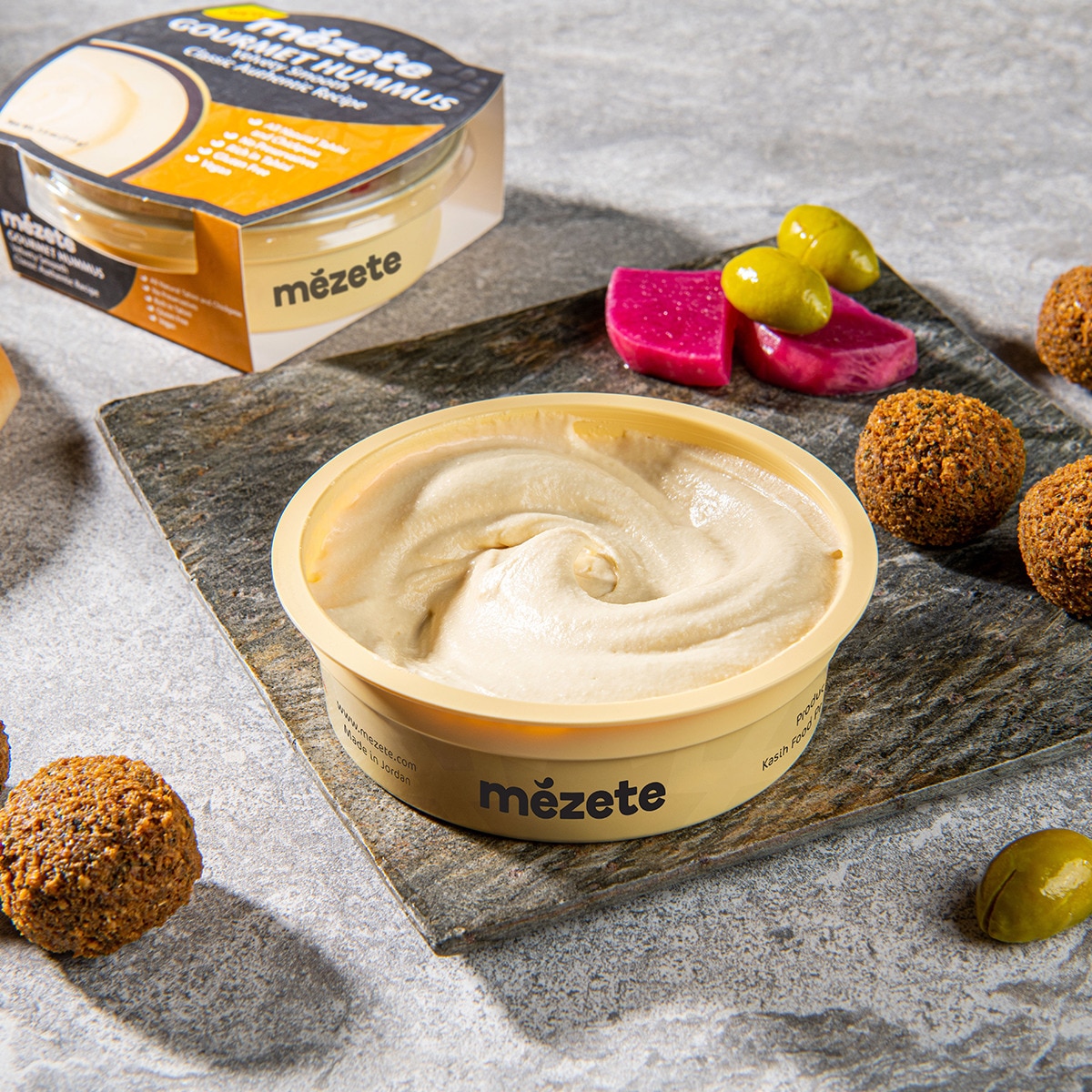 Hummus gourmet fino y cremoso sin gluten bol 215 g · MEZETE