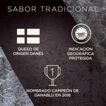 Danablu Danish blue cow's cheese PGI made with pasteurised milk wedge 100 g