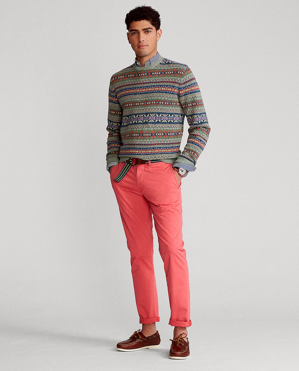 Imagem 0 de Calças Chino Slim Fit de Algodão