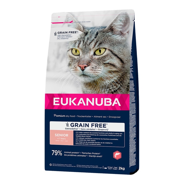 Imagen 0 de Pienso para gatos sénior Eukanuba salmón grain free 2 kg