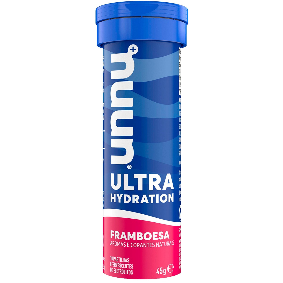 Eletrólitos Ultra Framboesa 10 Pastilhas Efervescentes embalagem 45 g