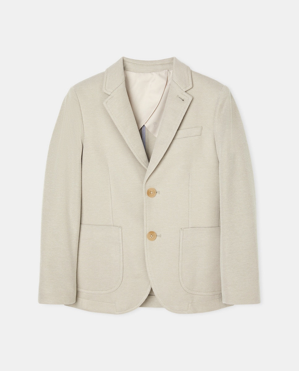 Imagem 0 de Blazer com Bolsos de Plastrão e em Tecido Piqué