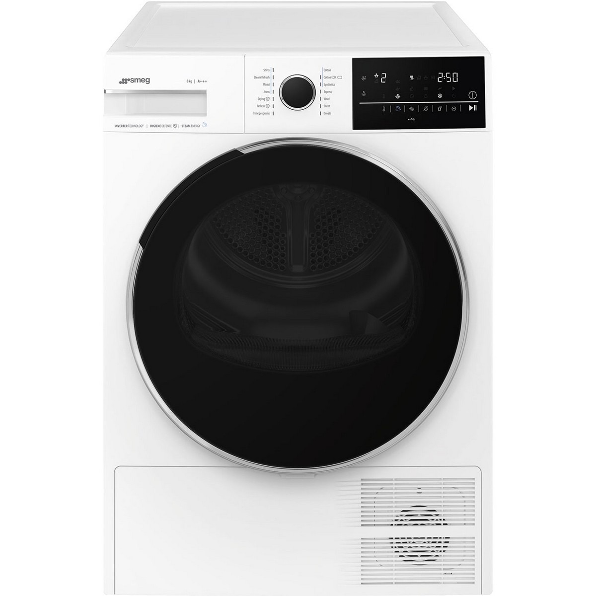 Imagem 0 de Máquina de Secar Roupa Smeg DNP83SLIN por Condensação com Bomba de Calor e de 8 Kg - Branco